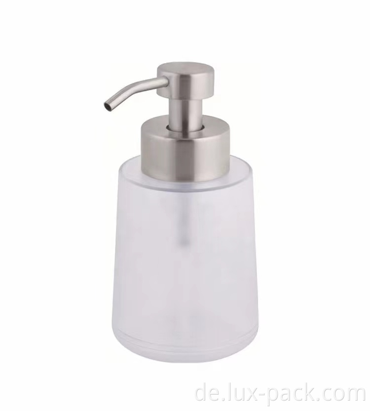 Großhandel Glass 500 ml Händedesinfektionsmittel Shampoo Flüssigseifenspender Flasche mit Metalllotion Pumpe